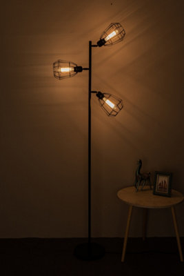 Harper Living Hector Black 3-Light Tree Floor Lamp