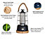 Harper Living LED Camping Lantern 6W IPX4, Phone Rechargeable Power Bank, Colour Changing Dimmable, Black