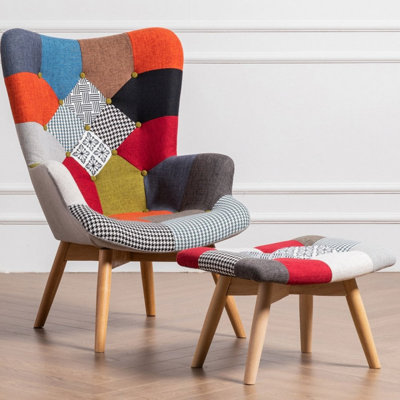 Patchwork bucket online chair