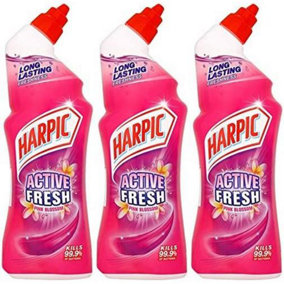 Harpic Active Fresh 750ml Pink Blossom (Pack of 3)