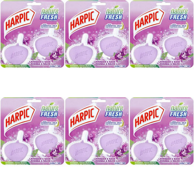 Harpic Hygienic Toilet Rim Block Twin pack Lavender 2 x 40g (Pack of 6)
