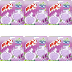 Harpic Hygienic Toilet Rim Block Twin pack Lavender 2 x 40g (Pack of 6)