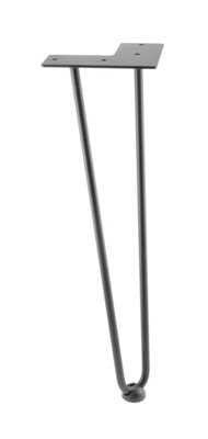 Harpin Metal Industrial Coffe Furniture Table Leg 2R 10mm x 406mm Black Pack of 1 Price Comparisons | Compare The Build