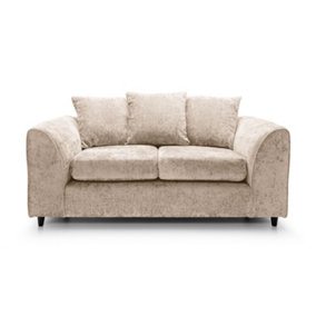 Harriet Crushed Chenille 2 Seater Sofa in Cream