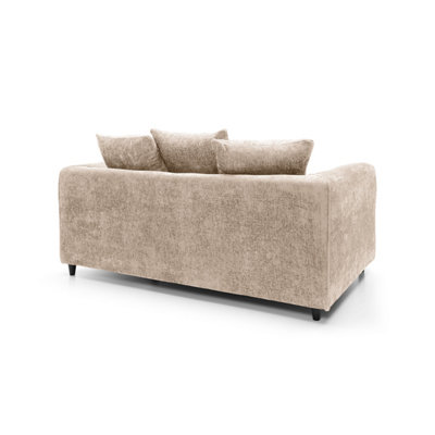 Harriet Crushed Chenille 2 Seater Sofa in Cream