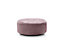 Harriet Crushed Chenille Large Swivel Footstool in Pink