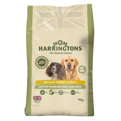 Harringtons Active Worker Turkey Dog Food 15kg DIY at B&Q