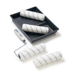 HARRIS 9" PAINT  ROLLER TRAY SET 3 SPARE REFILL SLEEVES