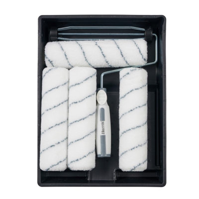 thumbnail image 2 of Harris 11-Piece Paint Roller Brush Set With Tray - Wall & Ceiling Essentials 2 of 5