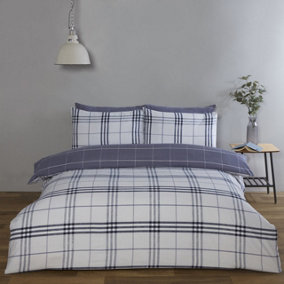 Harris Check Duvet Set by Rapport