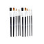 Harris Seriously Good Flat Artist Paint Brushes (Pack of 10) Black (One Size)
