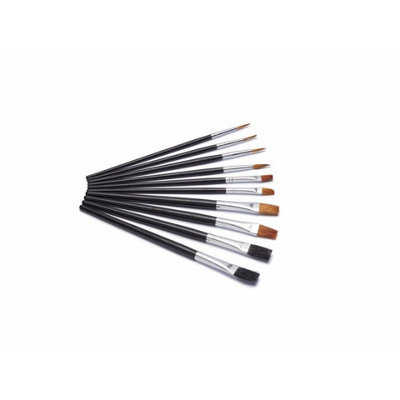 Harris Seriously Good Flat Artist Paint Brushes (Pack of 10) Black (One Size)