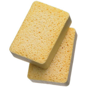 Harris Seriously Good Paper Hanging Sponge (Pack of 2) Yellow (One Size)