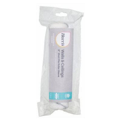 Harris Seriously Good Short Pile Roller Sleeve - 9 Inch, 225mm - Premium Emulsion Paint Roller Head Sleeve for Smooth Surfaces