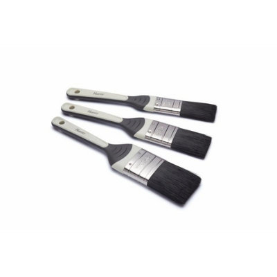 Harris Seriously Good Woodwork Paint Brush Set (Pack of 3) White/Black (One Size)