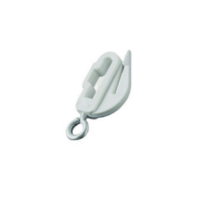 Harrison Drape End Stop (Pack of 2) White (One Size)