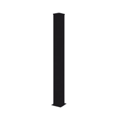 Harrogate Aluminium Gate Hinge Post 2400mm High x 100mmx100mm BLACK - 3