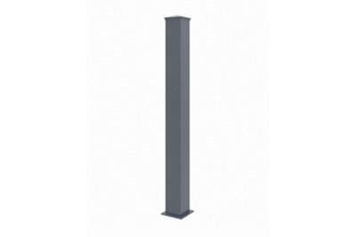 Harrogate Aluminium Gate Latch Post 2400mm High x 100mmx100mm GREY