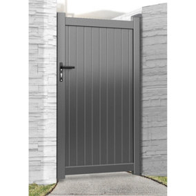 Harrogate Aluminium Pedestrian Garden Gate 1050mm Wide x 1800mm High Grey
