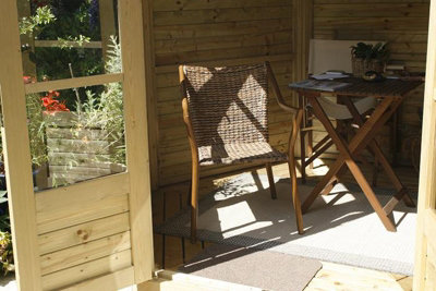 Harrogate Large Summerhouse - Pressure Treatet Timber - L270 x W270 x H310 cm - 5