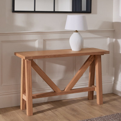 Harrogate Oak Hallway Room Furniture Console Table