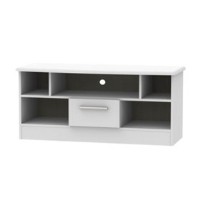 Harrow 1 Drawer TV & Media Unit in Grey Matt (Ready Assembled)