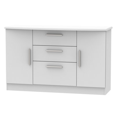 Harrow 2 Door 3 Drawer Sideboard in Grey Matt (Ready Assembled)