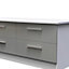 Harrow 4 Drawer Bed Box in Grey Gloss (Ready Assembled)