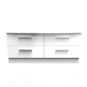 Harrow 4 Drawer Bed Box in White Gloss (Ready Assembled)