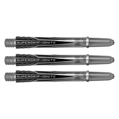 Harrows Supergrip Ignite Darts Shafts Black/Grey (45mm)