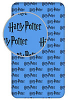 Harry Potter Blue 100% Cotton Single Fitted Sheet
