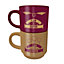 Harry Potter Catch & Keeper Stackable Mug Set (Pack of 2) Burgundy/Gold (One Size)