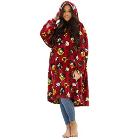 Harry Potter Charm Wearable Hooded Fleece Blanket - Adult Large