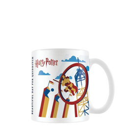 Harry Potter Checkmate Quidditch Mug White/Red/Blue (One Size)