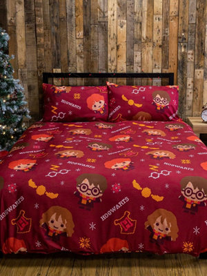 Queen online HARRY POTTER christmas at hogwarts Sheet Set