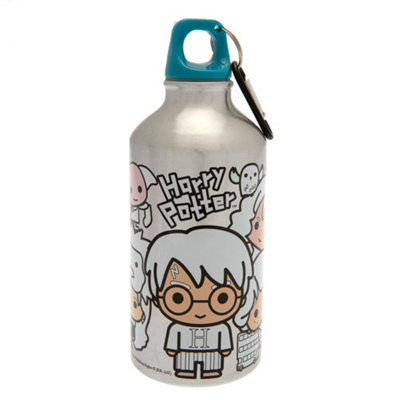 Harry Potter Customisable Water Bottle Set Silver (One Size)