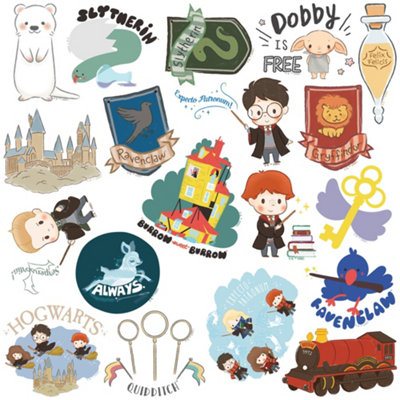 Harry Potter Deluxe Cute Stickers (Pack of 50) Multicoloured (One Size)