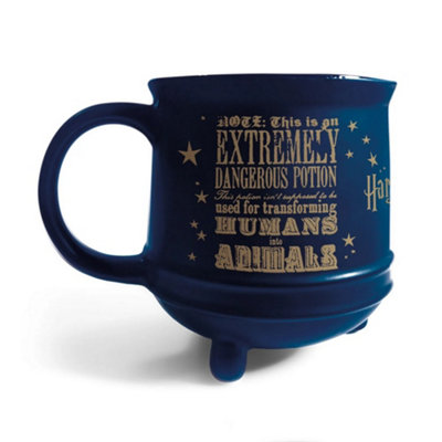 Harry Potter Extremely Dangerous Potions Cauldron Mug Gold/Dark Blue (One Size)