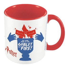 Harry Potter Goblet Of Fire Inner Two Tone Mug White/Red/Blue (One Size)