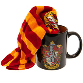 Harry Potter Gryffindor Crest Mug and Sock Set Black/Red/Yellow (One Size)