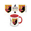 Harry Potter Gryffindor House Pride Inner Two Tone Mug Pink/White/Yellow (One Size)