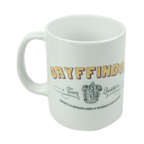Harry Potter Gryffindor Quidditch Ceramic Mug White (One Size)