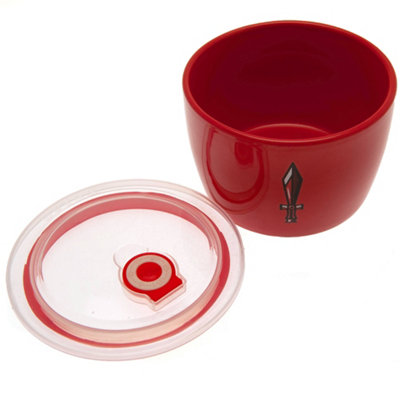 Harry Potter Gryffindor Soup and Snack Mug Red/Black/Clear (One Size)