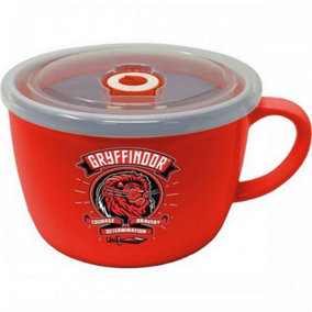 Harry Potter Gryffindor Soup and Snack Mug Red/Clear (One Size)