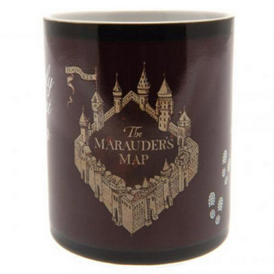 Harry Potter Heat Changing Marauders Map Mug Brown (One Size)