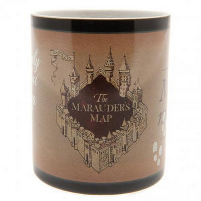 Harry Potter Heat Changing Marauders Map Mug Brown (One Size)