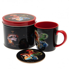 Harry Potter Hogwarts Houses Mug and Coaster Set Black/Red (One Size)