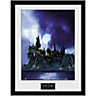 Harry Potter Hogwarts Night Framed Picture Multicoloured (One Size)