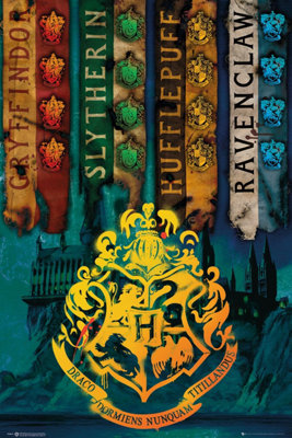 Harry Potter House Flags 61 x 91.5cm Maxi Poster