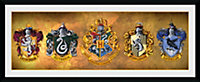 Harry Potter Houses 30 x 75cm Framed Collector Print